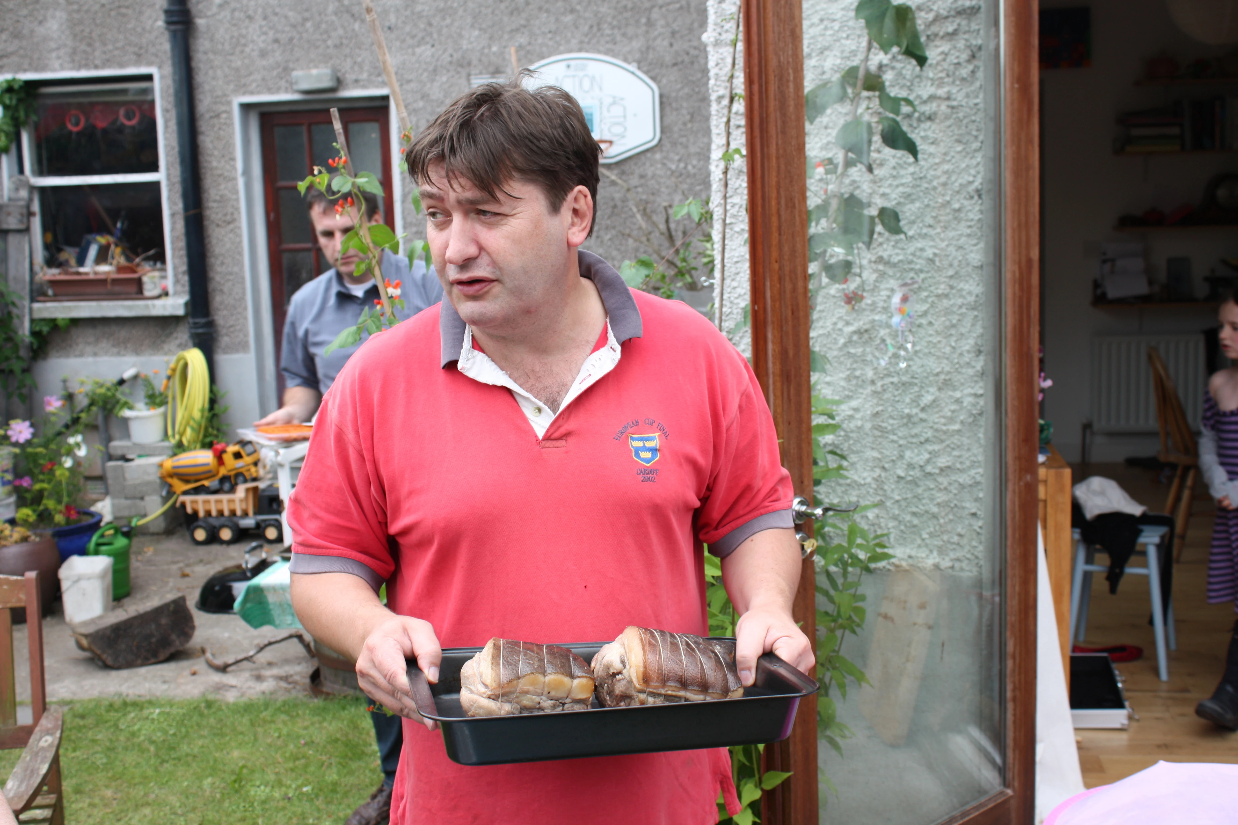 Off to the oven to finish off Porky – his reprieve was short-lived