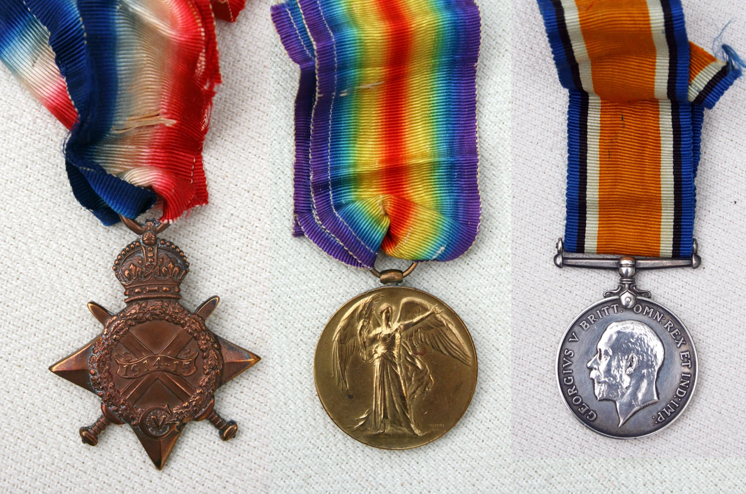 Jack's Medals- The 1914-15 Star, Victory Medal and War Medal