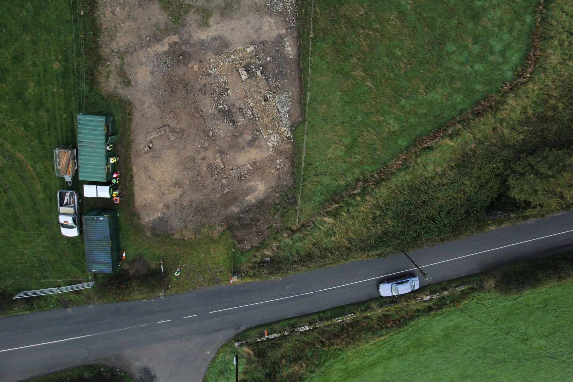 The castle from the air, taken by remote control helicopter