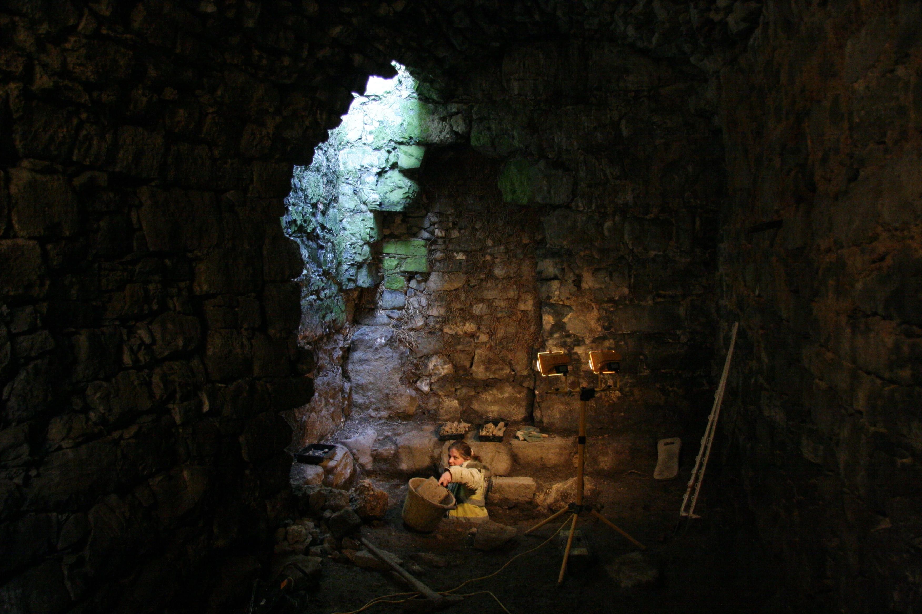 Excavation in progress at Lorrha Church, Co. Tipperary