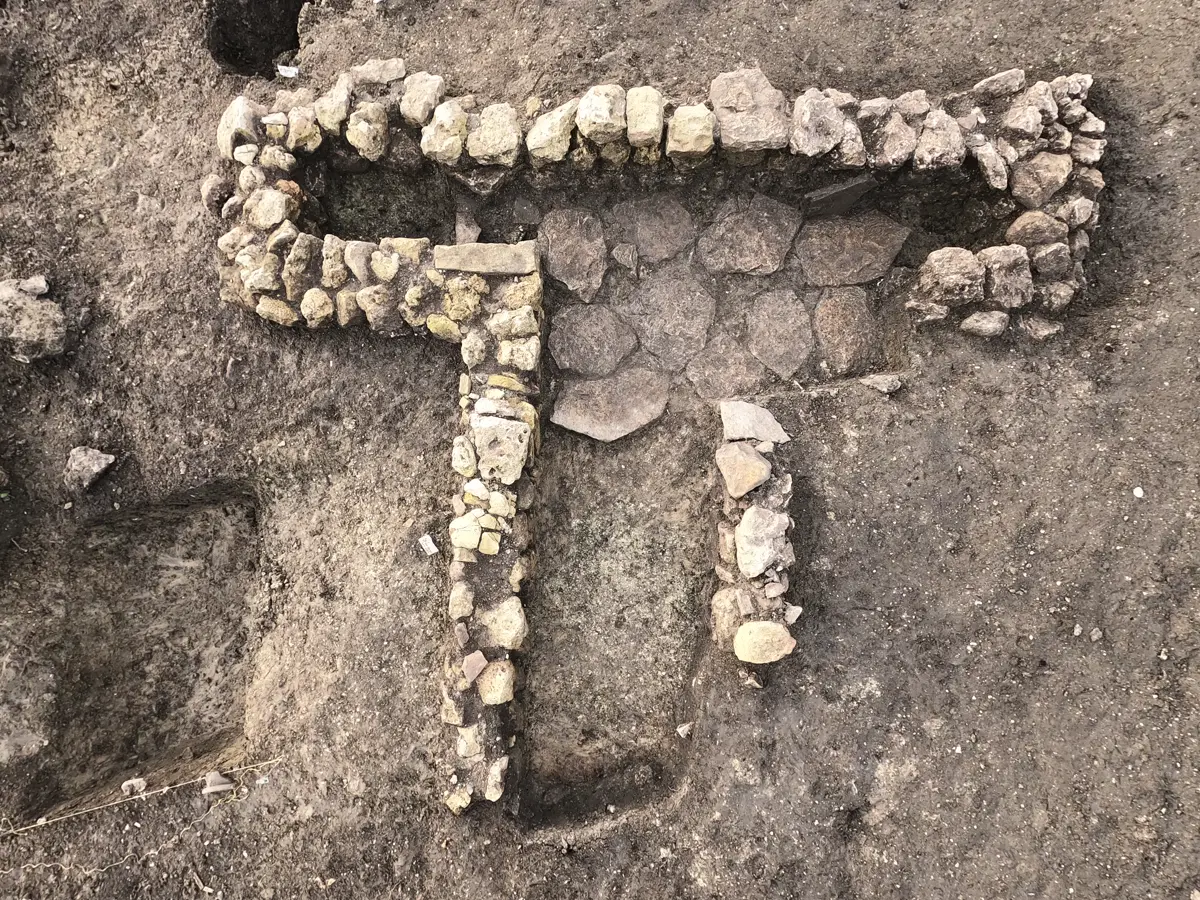 Excavated remains across the Brookside Meadows site