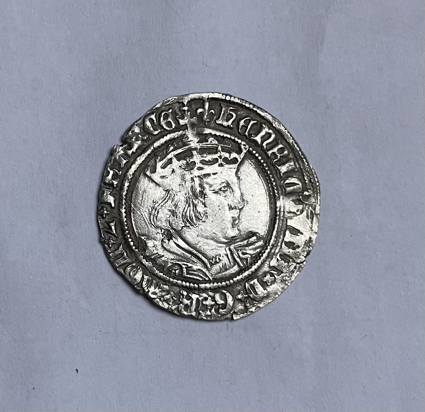Coin depicting King Henry the 8th