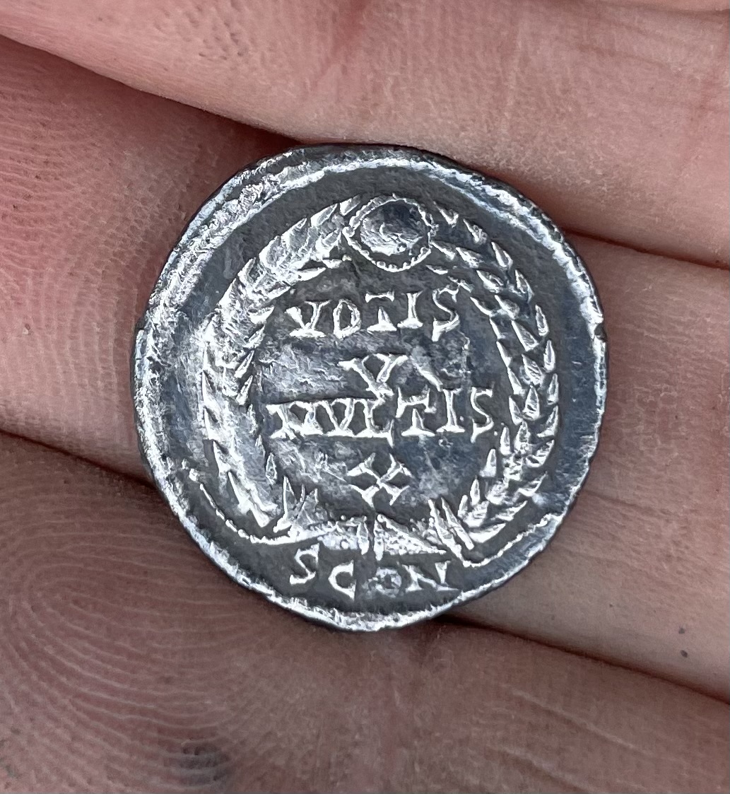 Back of roman coin