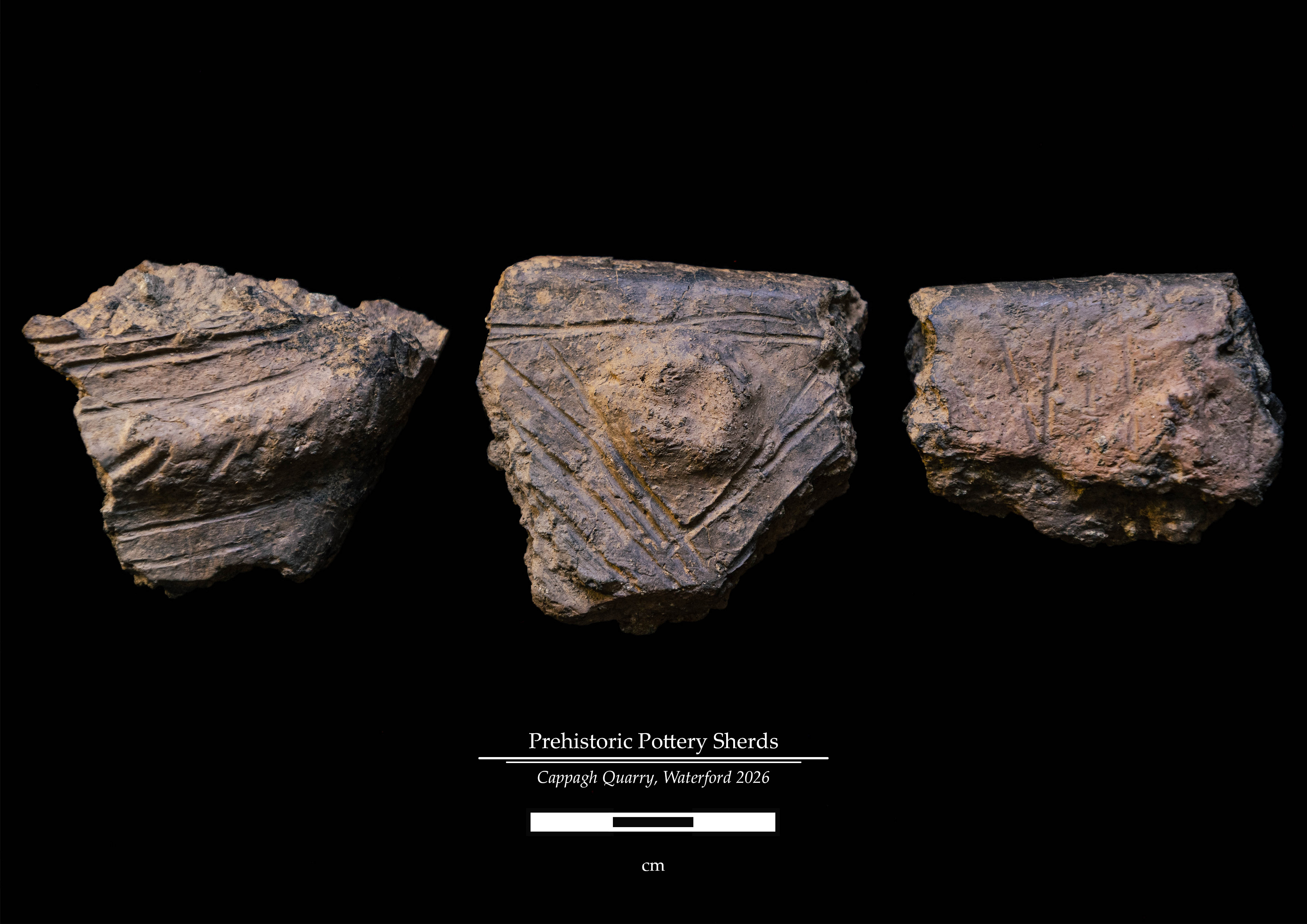 Prehistoric pottery sherds uncovered at Cappagh