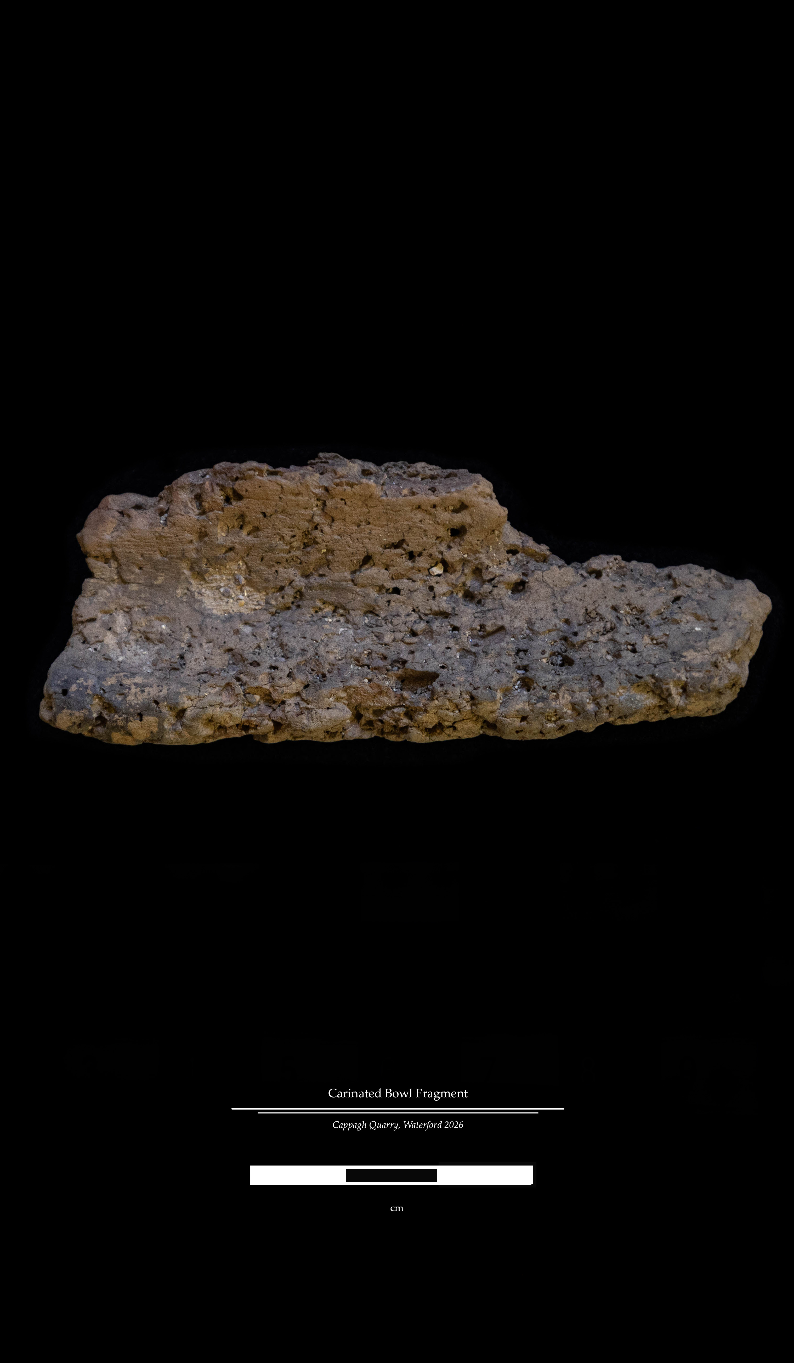 Archaeological illustration of a prehistoric carinated bowl