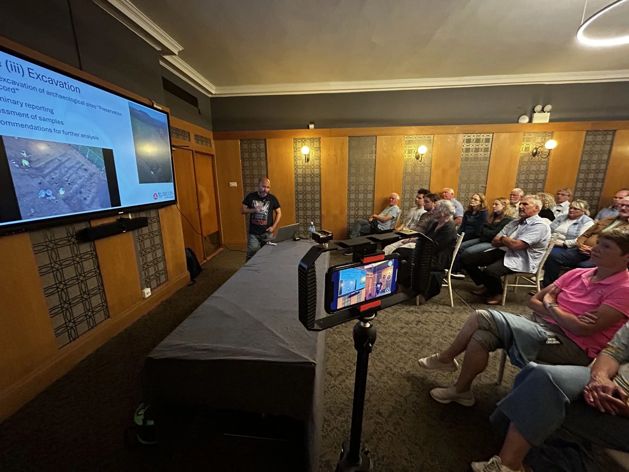 Bruce Sutton giving a presentation for Heritage Week Ireland